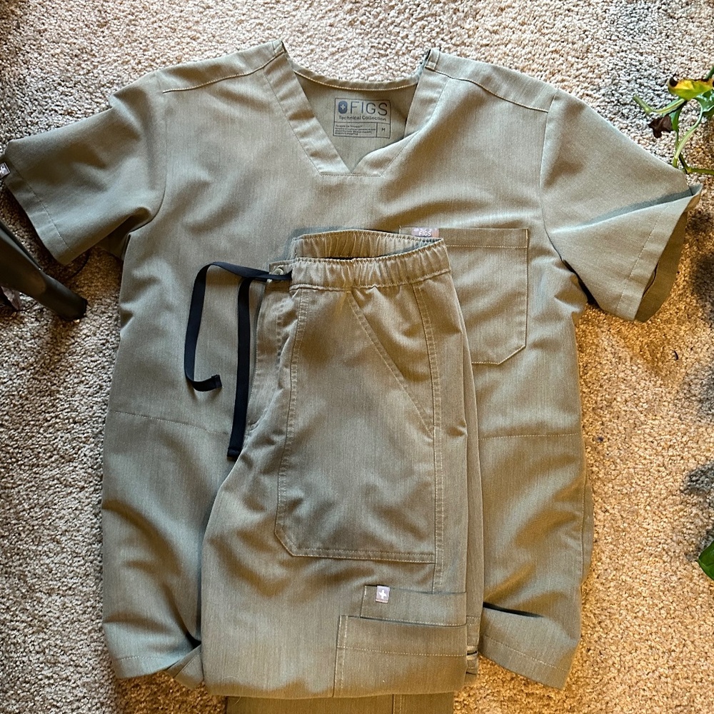 Olive green Figs Scrubs